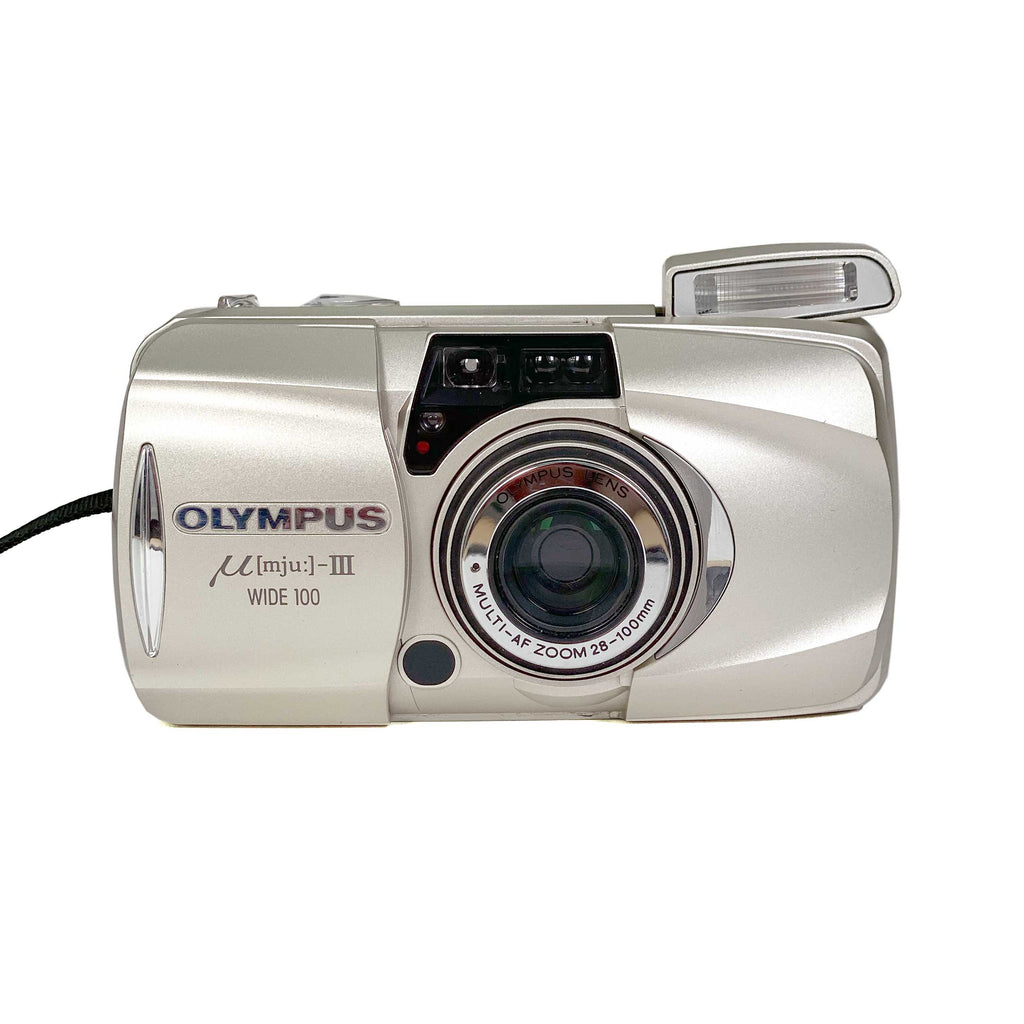 【新品同様】OLYMPUS μ[mju:]-III 120＋フィルム4本＋電池 新品同様】OLYMPUS μ[mju:]-III 120＋フィルム4本＋電池