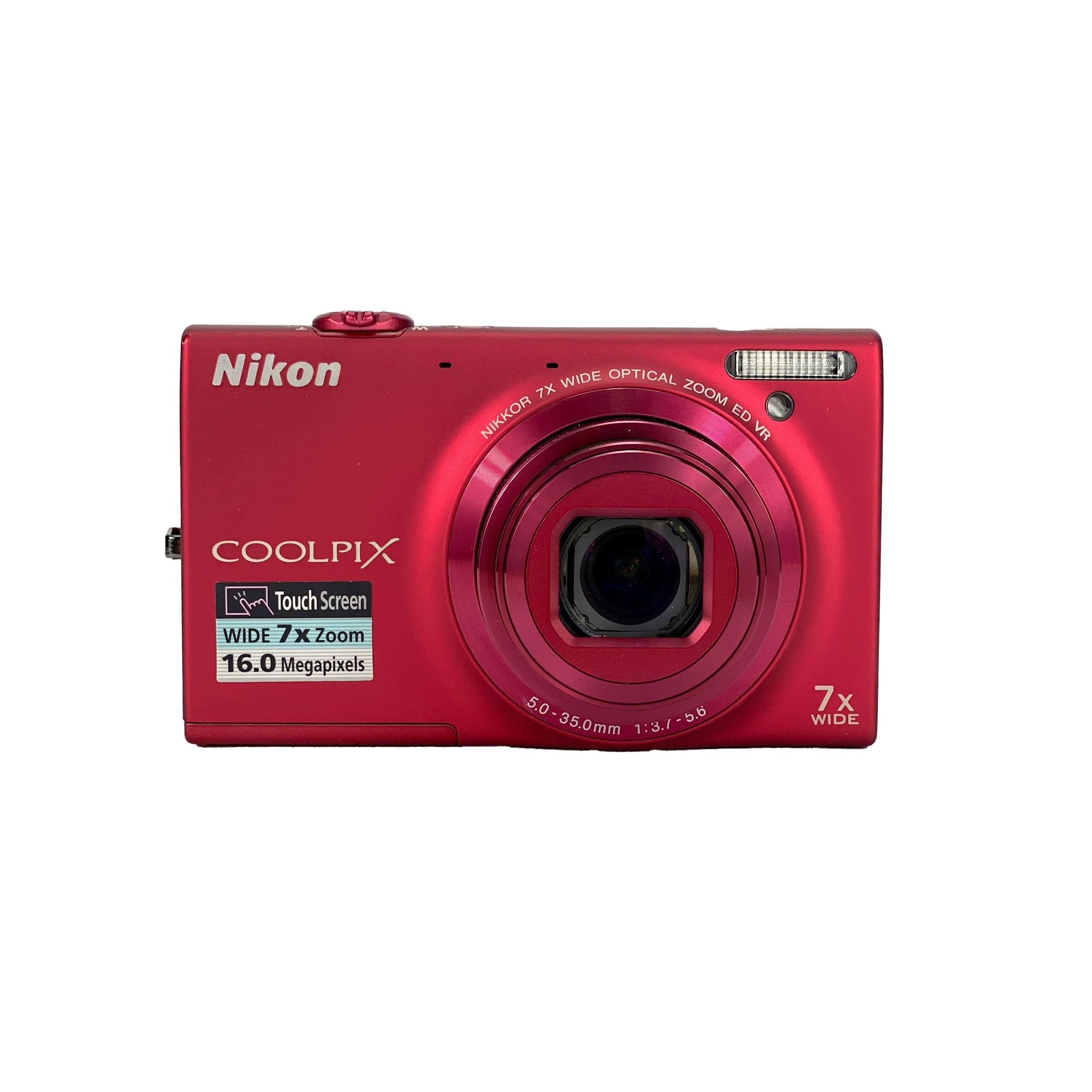 【良品・動作確認済】Nikon COOLPIX S6100 レッド Nikon Coolpix S6100 Digital Compact – Retro Camera Shop
