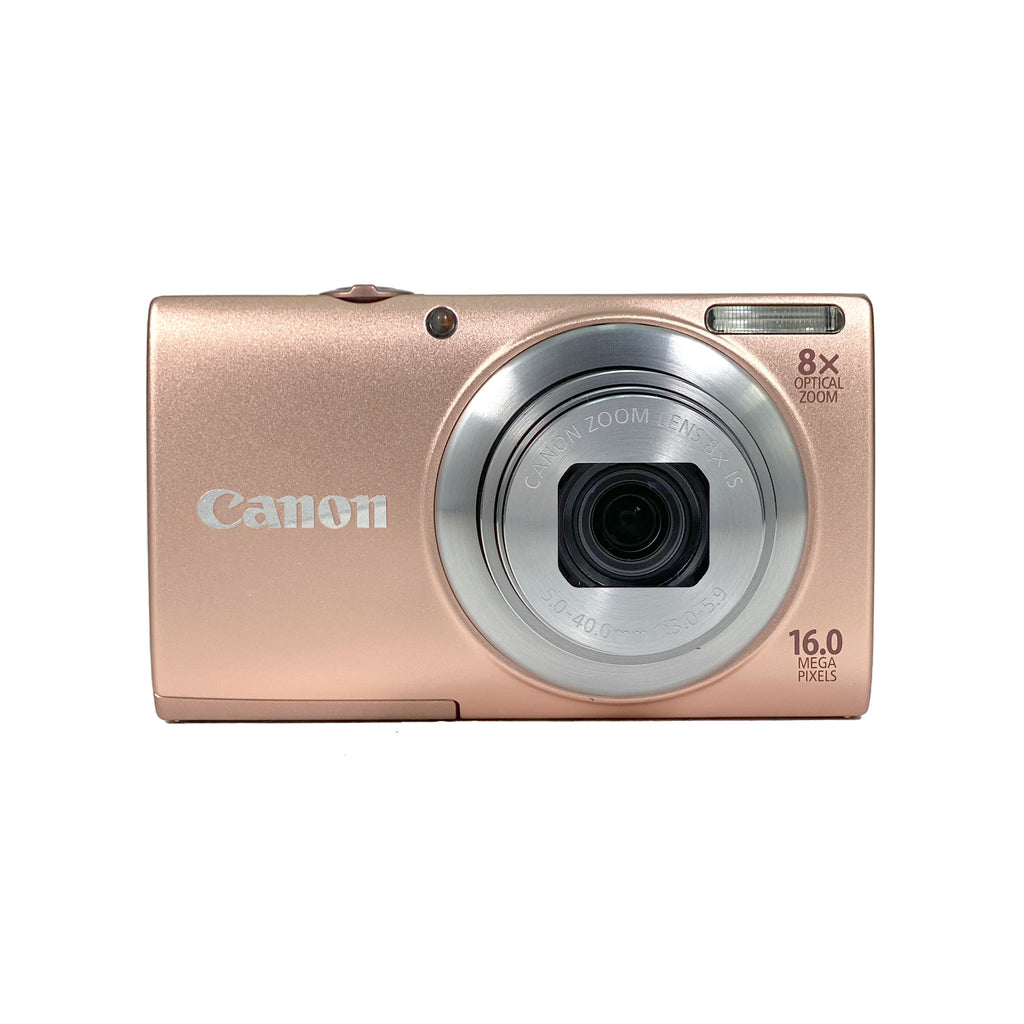 Canon PowerShot A4000 IS Digital Compact - Peach Pink – Retro Camera Shop