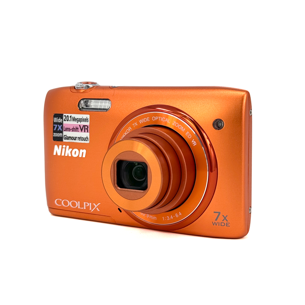 Nikon COOLPIX ニコン クールピクス S3500 オレンジ Nikon Coolpix S3500 Digital Compact – Retro Camera Shop