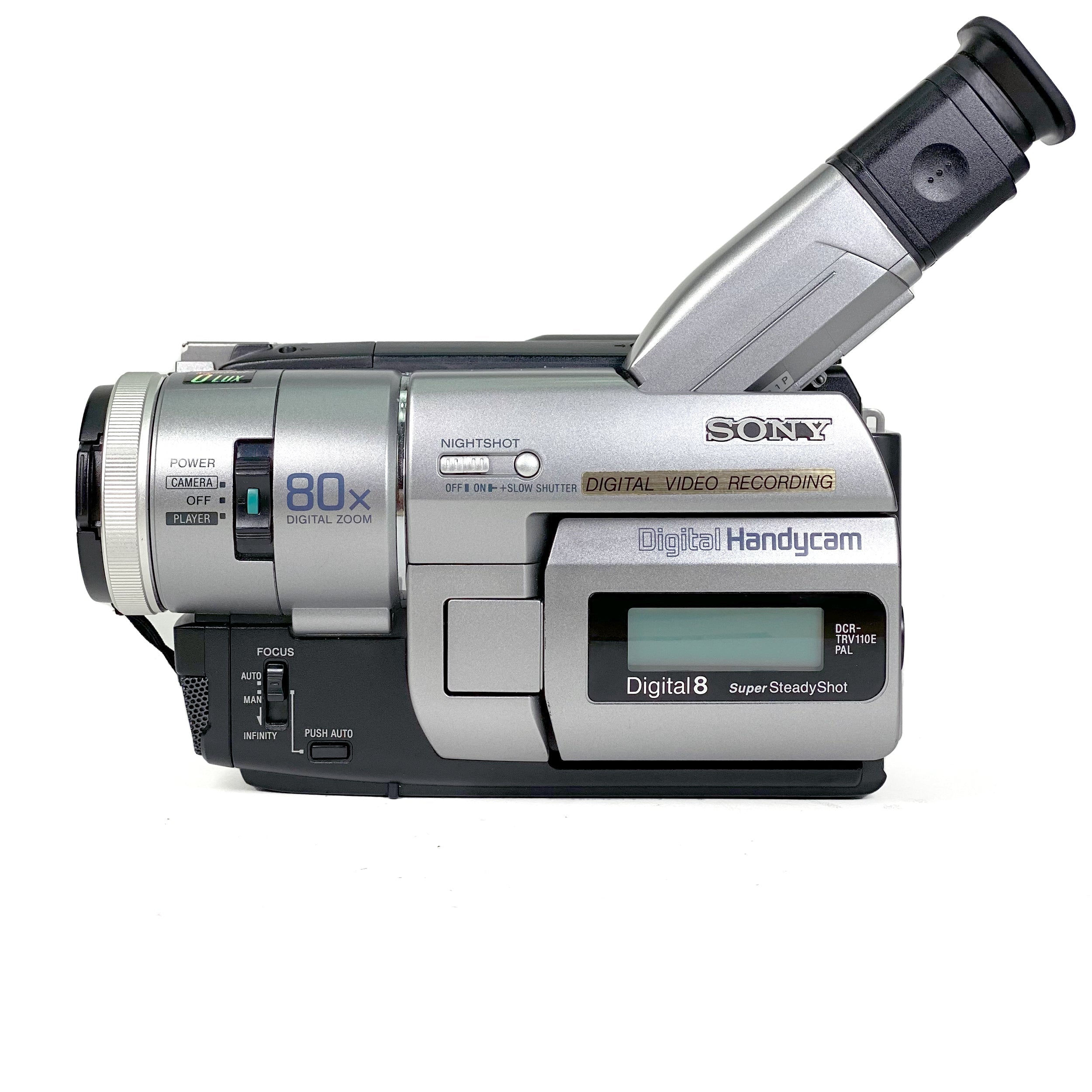 限定SALE定番SONY DCR-TRV310K Digital8 ビデオカメラ 録画と再生OK 中古動作品 / 劣化無しデジタル・ダビング DV端子 i.LINK 搭載No.8 8ミリビデオカメラ