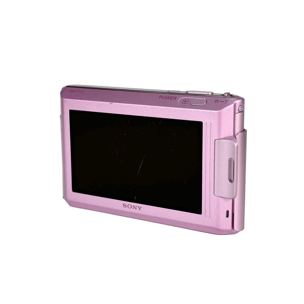 Sony Cybershot DSC-T77 Digital Compact - Pink – Retro Camera Shop Sony Cybershot DSC-T77 Digital Compact - Pink – Retro Camera Shop
