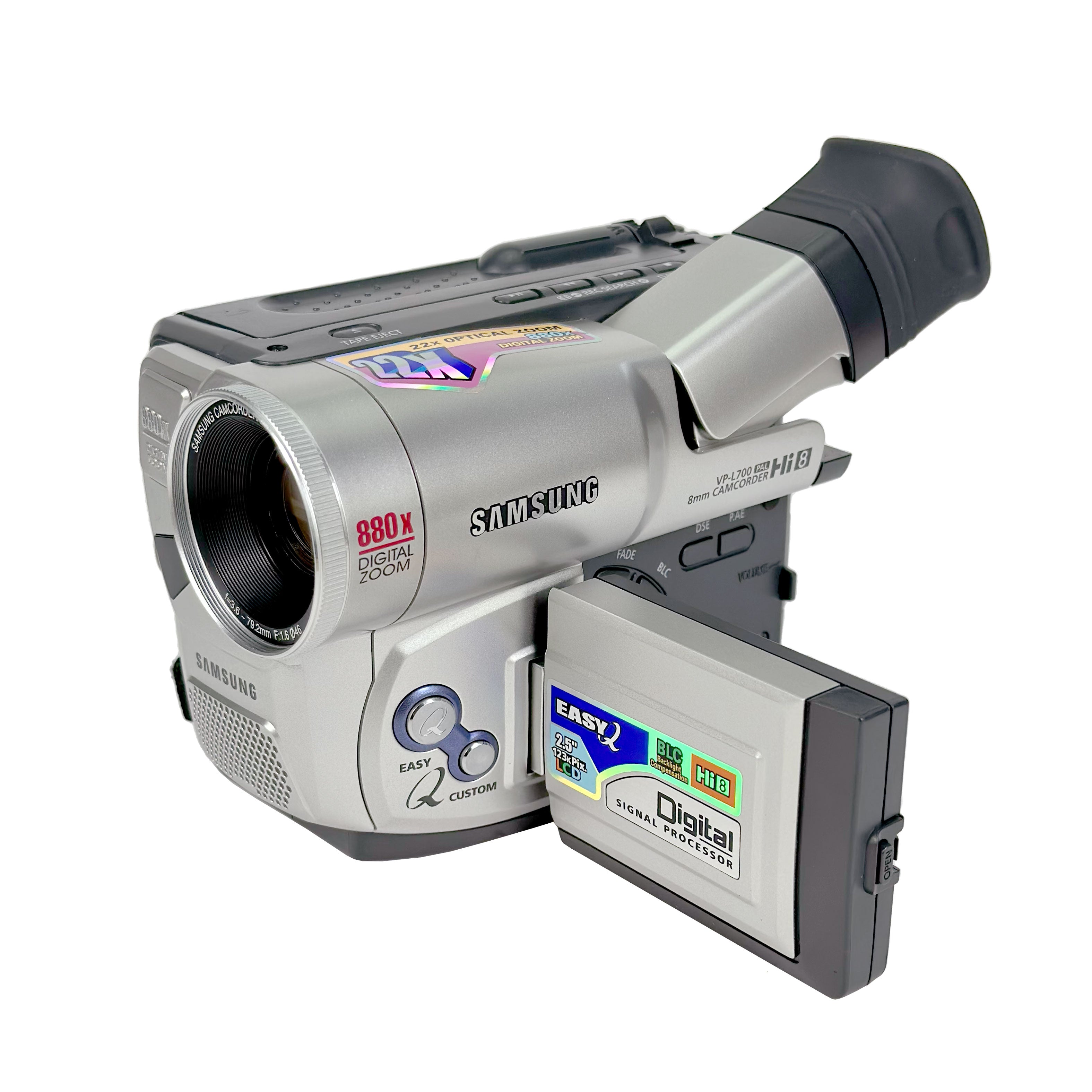Samsung VP-L700 PAL Hi 8 Video CamCorder – Retro Camera Shop