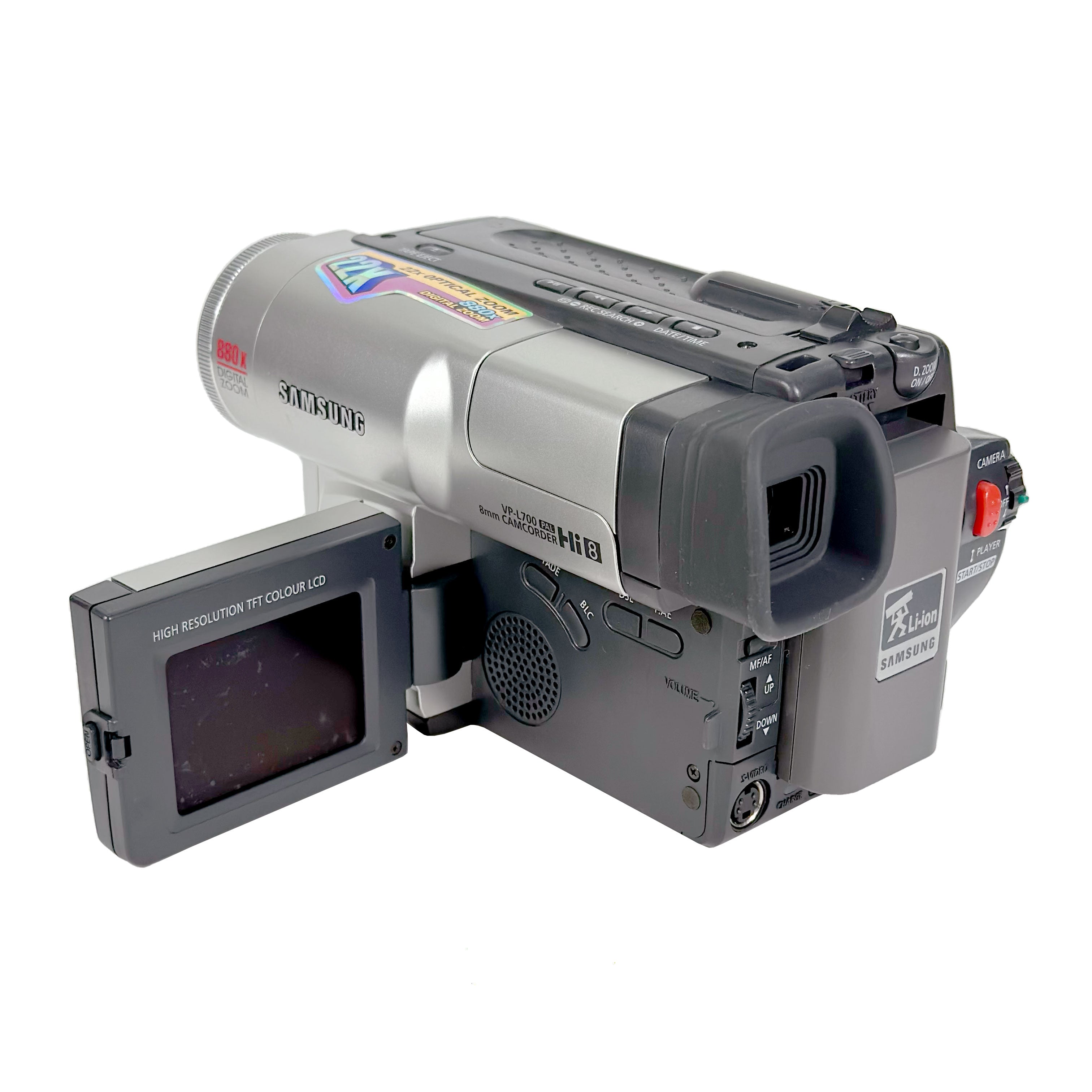 Samsung VP-L700 PAL Hi 8 Video CamCorder – Retro Camera Shop
