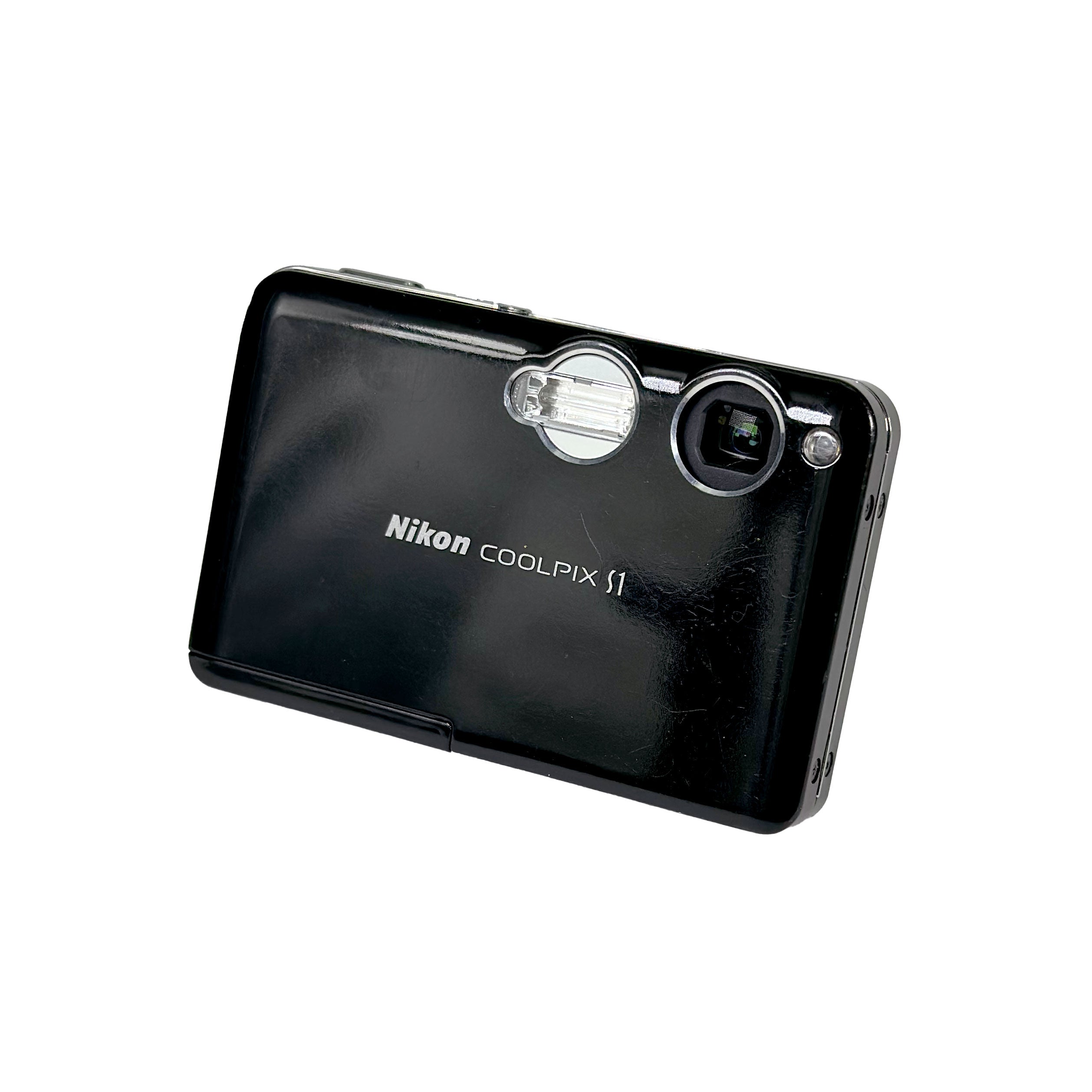 【美品】Nikon COOLPIX S1 デジカメ ブラック 充電器付 レトロ Nikon Coolpix S1 Digital Compact – Retro Camera Shop