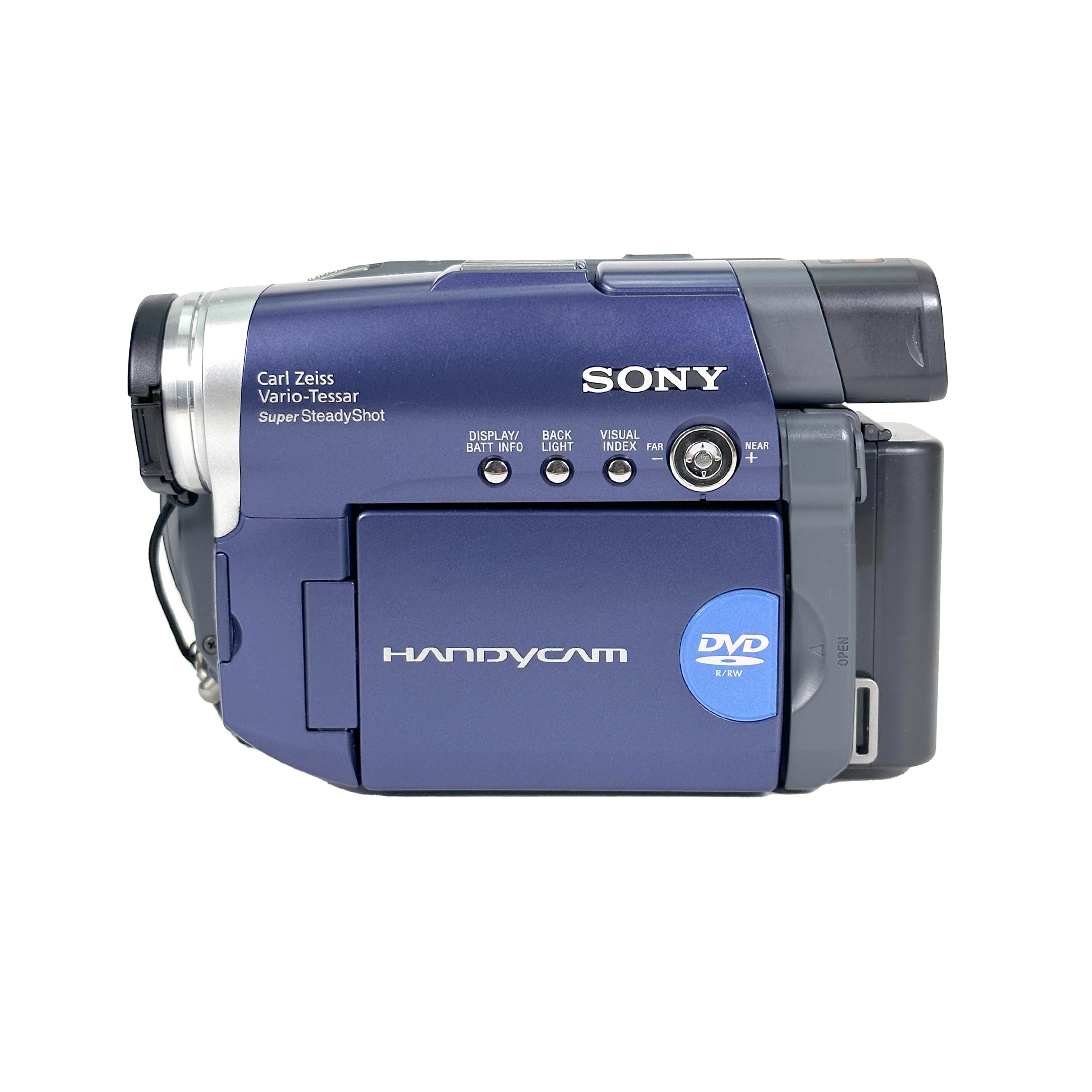 Sony Handycam DCR-DVD101 Camcorder Blue With Battery Charger, 2x 2024 New Batteries