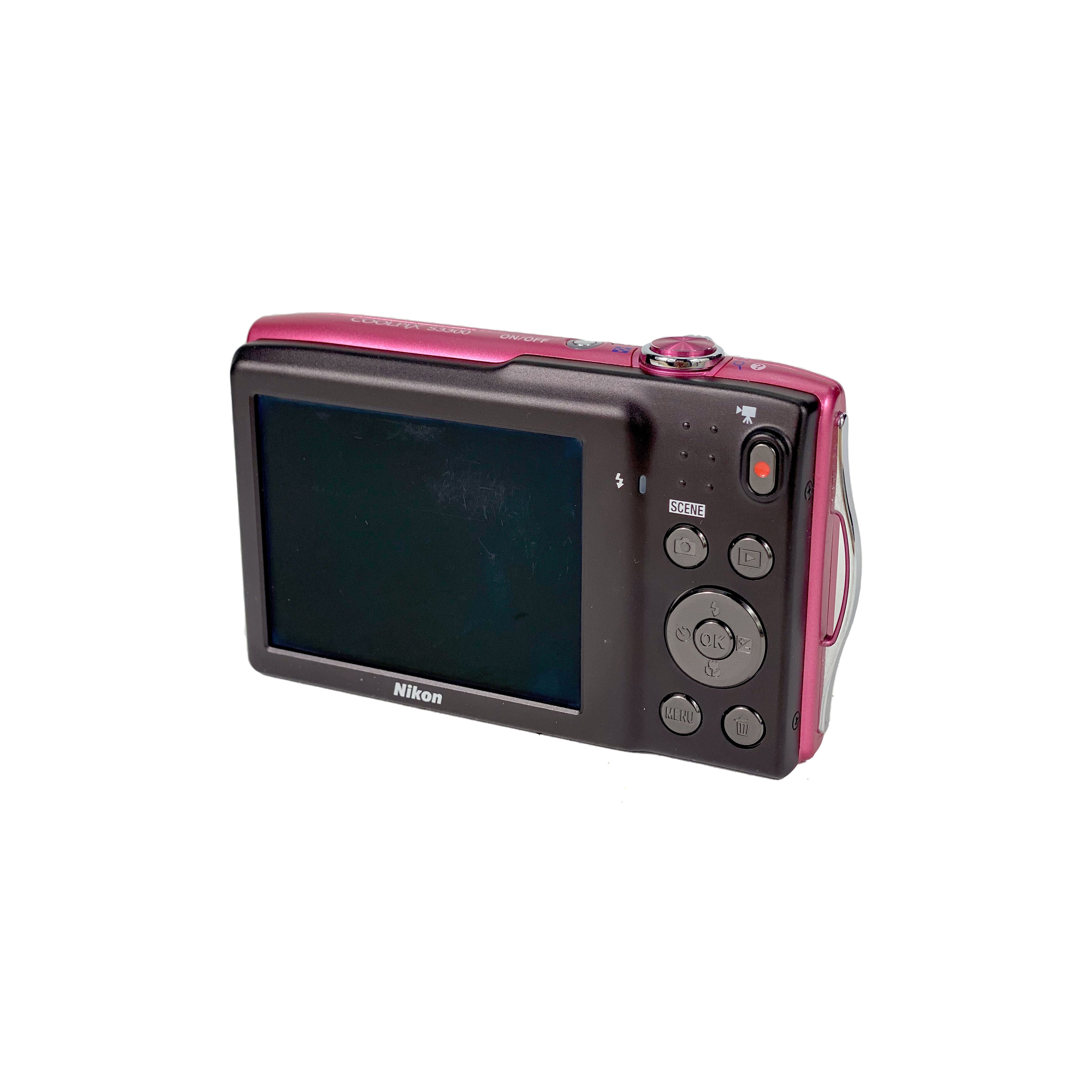 ニコン Nikon COOLPIX S30 ピンク 単3電池駆動 スマホ転送OK