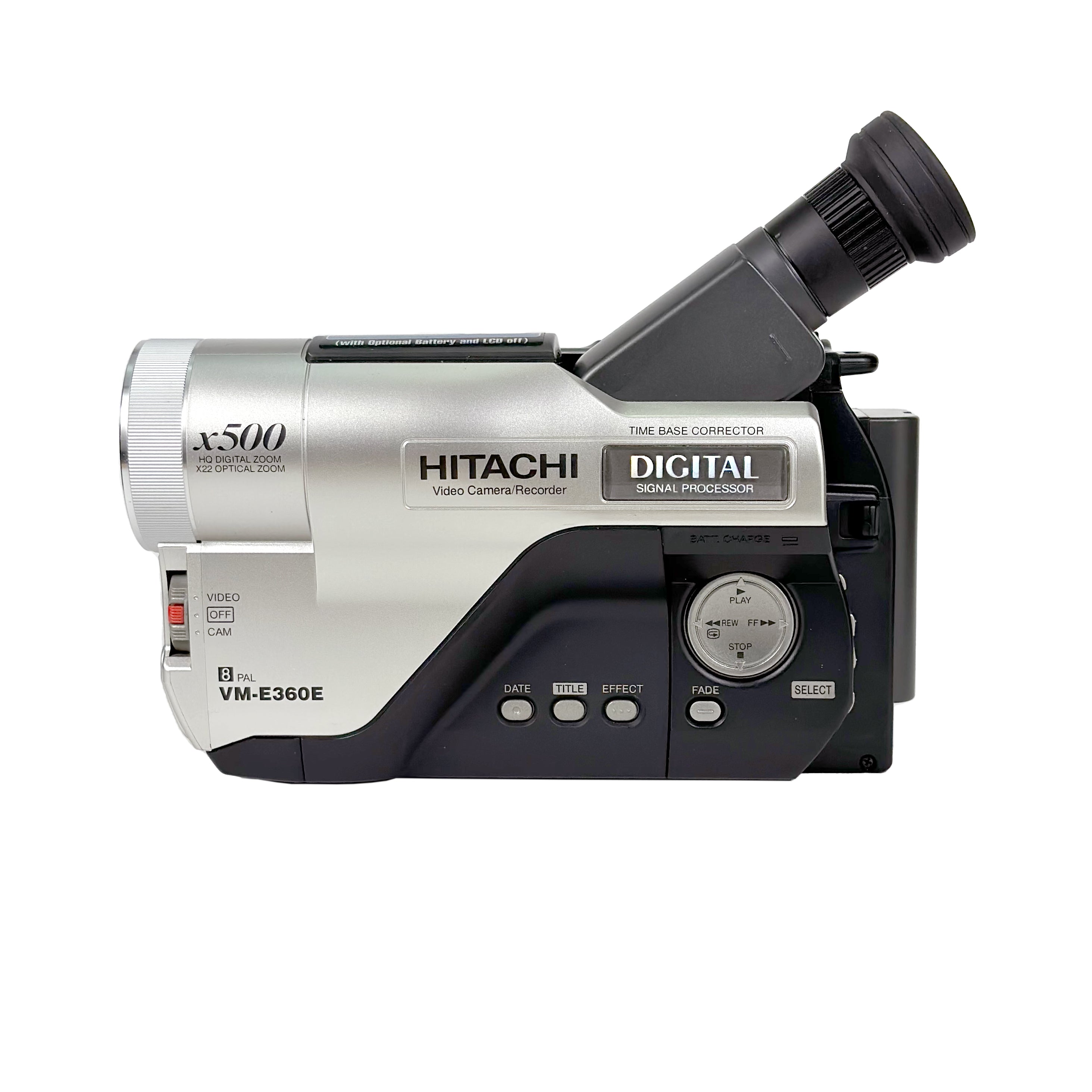 Hitachi VM-E360 8 PAL Video CamCorder – Retro Camera Shop