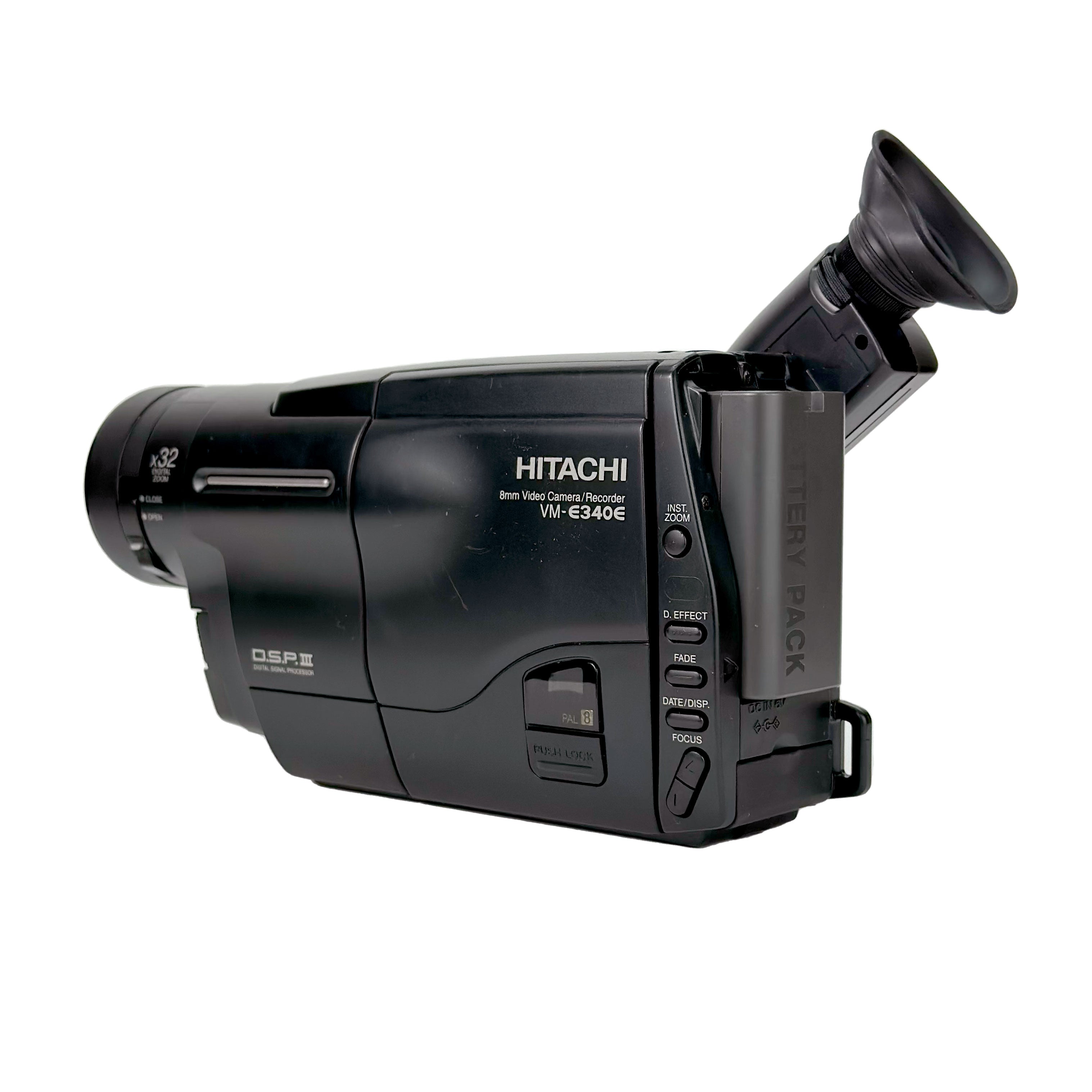 Hitachi VM-E340E PAL Video 8 Camcorder – Retro Camera Shop