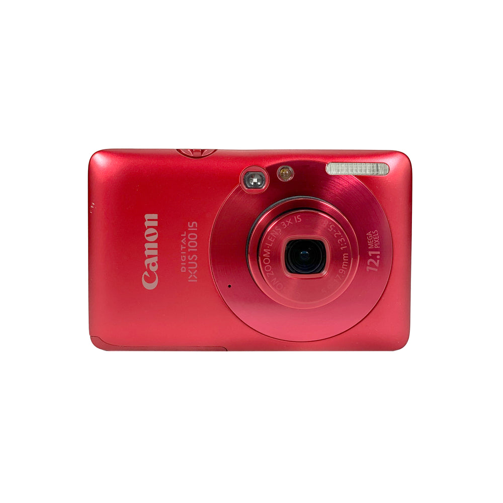Compact Digital Ixus Canon IXUS 100 IS Digital Compact Red – Retro