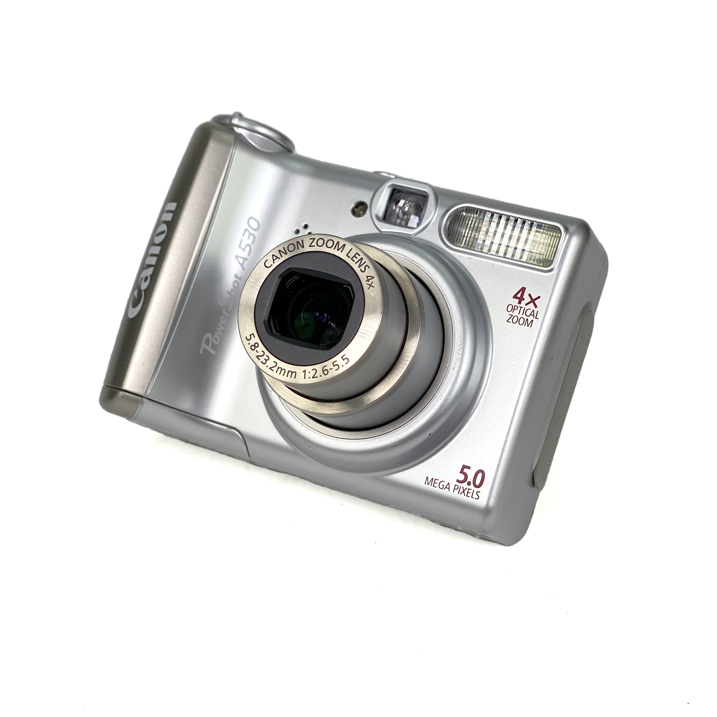 動作確認済・希少】powerShot A530 デジカメ 単三電池2本 - カメラ