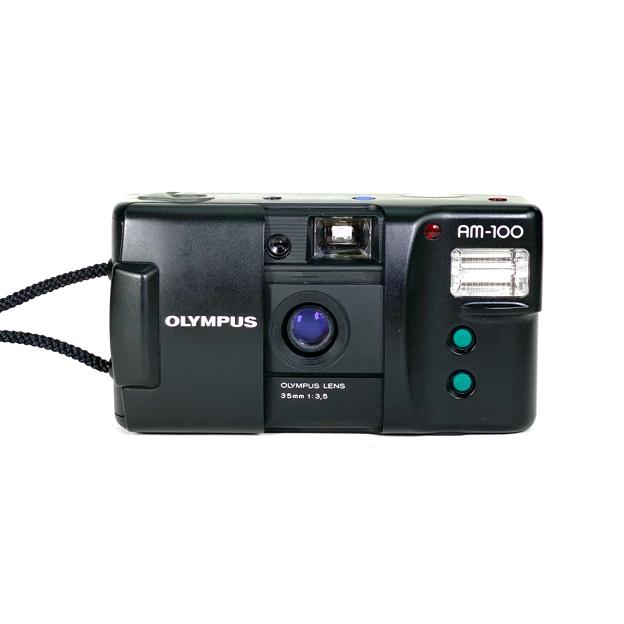 完動品◆極美品◇青が綺麗に写る◆昭和レトロ◇人気機種OLYMPUS AM-100 Olympus AM-100 – Retro Camera Shop