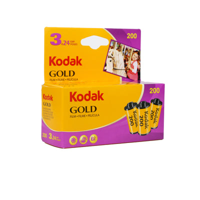 Kodak Gold - 200 - 24 exp 35mm Film - Pack of 3