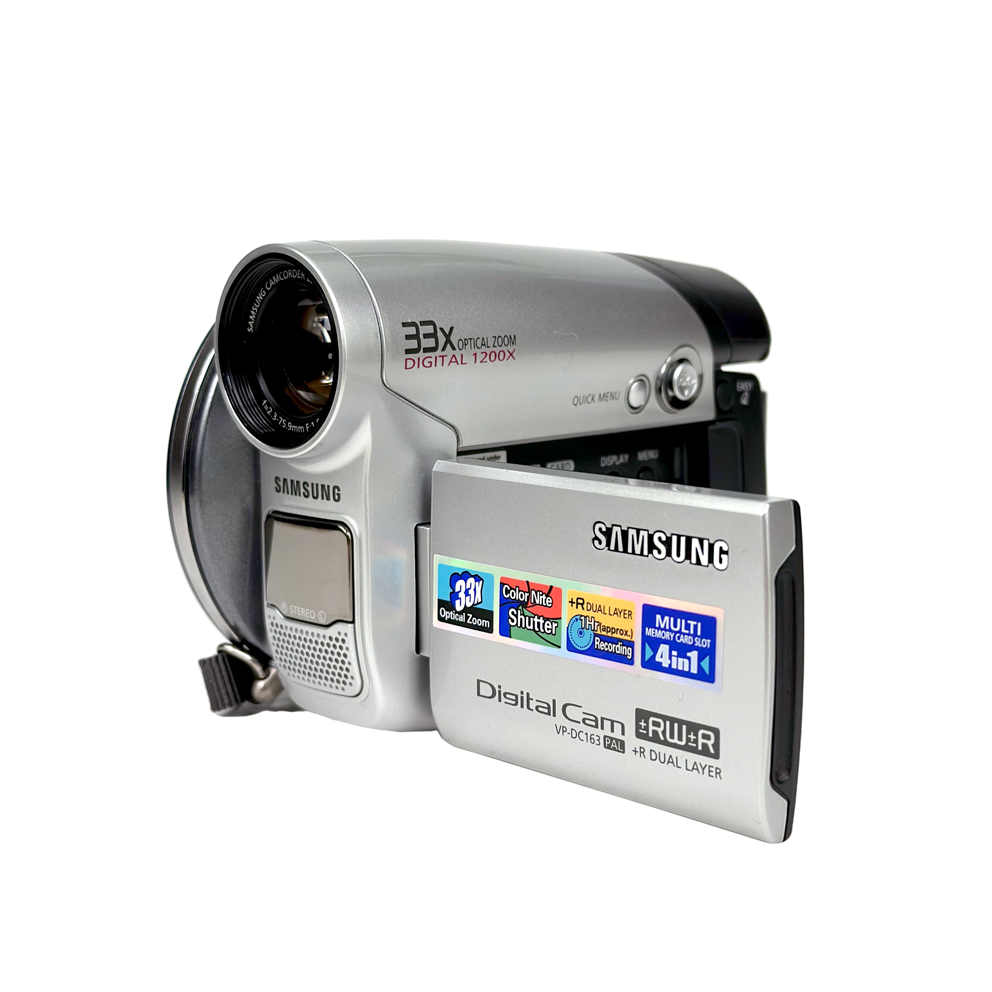 Samsung VP-DC163 DVD Camcorder – Retro Camera Shop