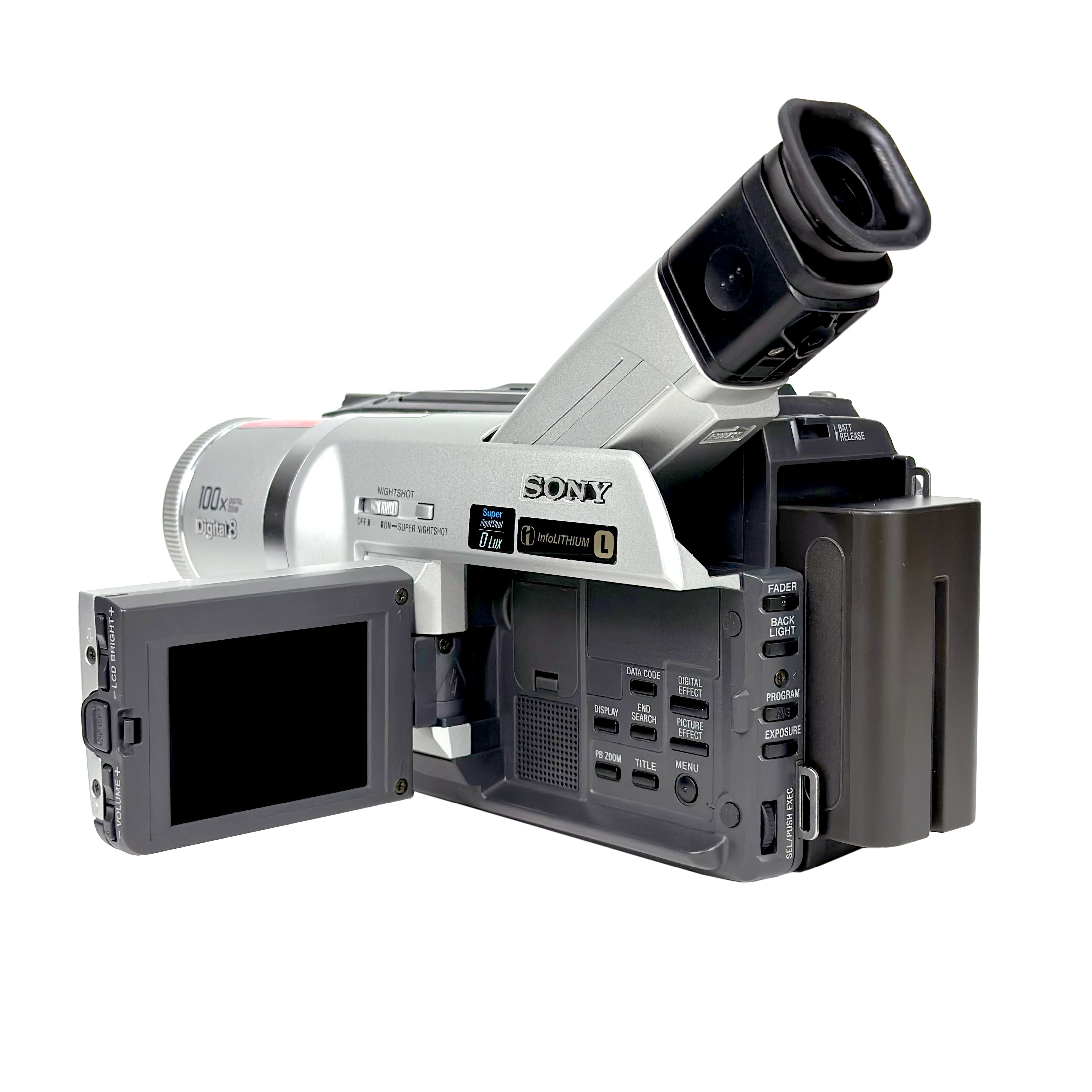 Sony Handycam DCR-TRV120E PAL Hi8 Digital Camcorder – Retro Sony Handycam DCR-TRV120E PAL Hi8 Digital Camcorder – Retro