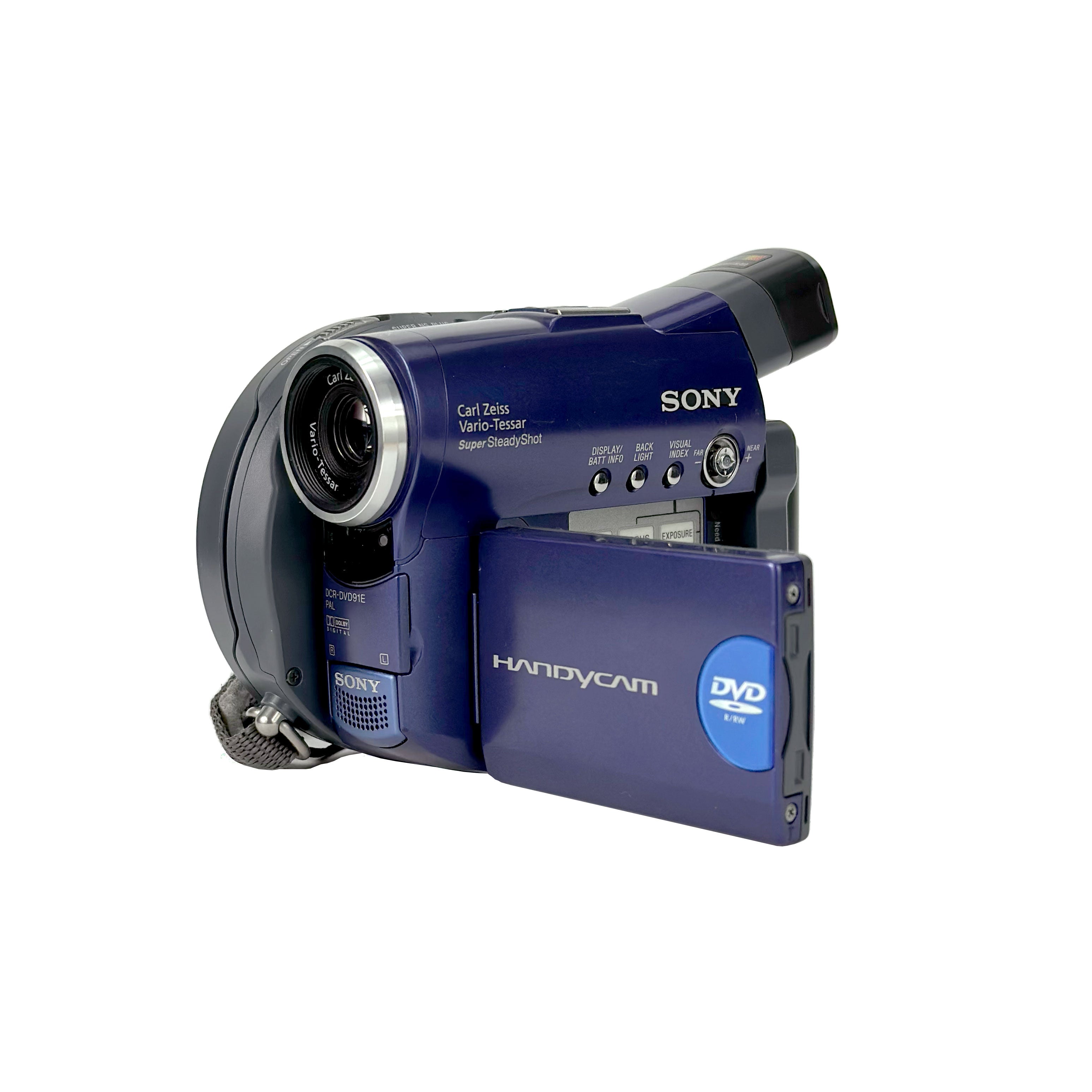 Sony Handycam DCR-DVD101 Camcorder deals Blue With Battery Charger, 2x New Batteries